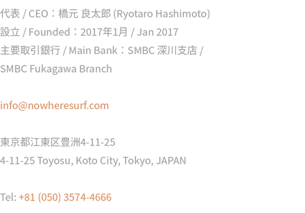 NowhereSurf, LLC — company details